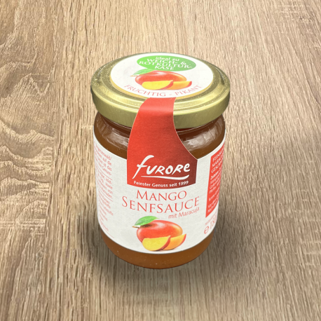 Mango- Maracuja Senfsauce 180 Gramm/ Glas