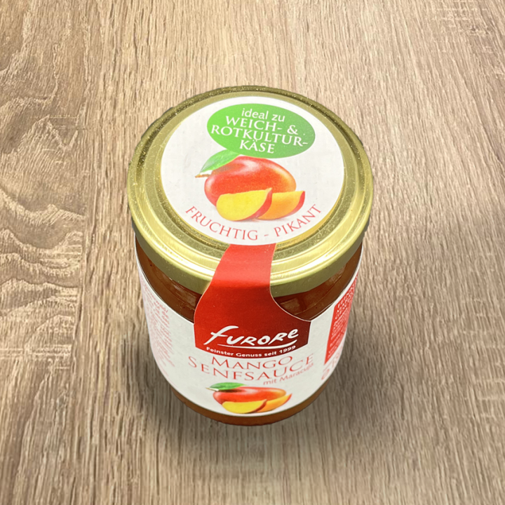 Mango- Maracuja Senfsauce 180 Gramm/ Glas